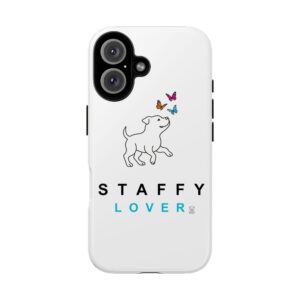 “Butterfly Kisses & Staffy Wishes” Phone Case